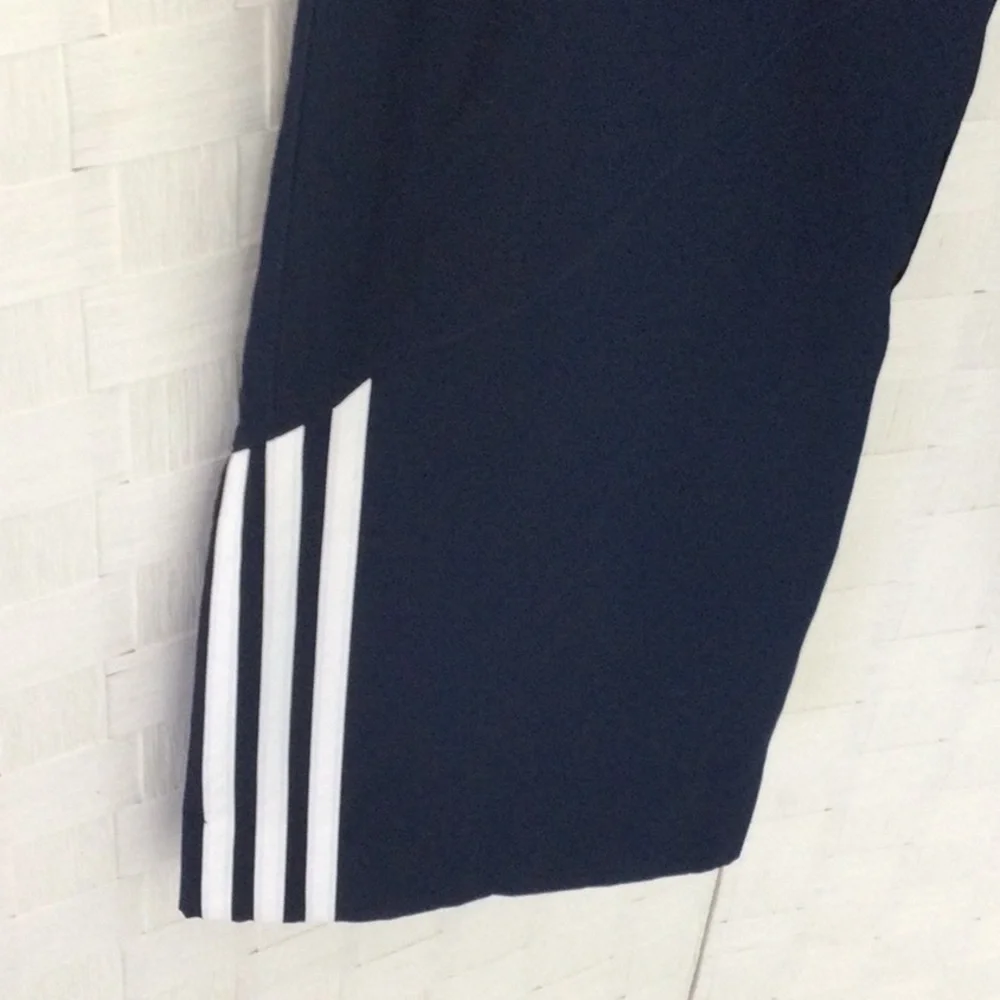 Adidas Mens Jogging pants size L color Navy lined washable.   #304